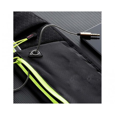 Cinturon Riñonera Reflectante para Correr Color Azul / Negro