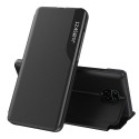 Funda Libro Soporte Magnética Eco Piel con Ventana para Xiaomi Redmi Note 9S / Note 9 Pro Negra