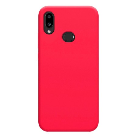 Funda Silicona Líquida Ultra Suave para Samsung Galaxy A10s color Rosa Fucsia
