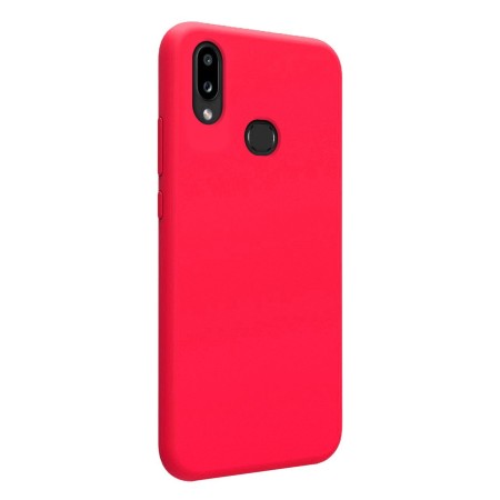 Funda Silicona Líquida Ultra Suave para Samsung Galaxy A10s color Rosa Fucsia