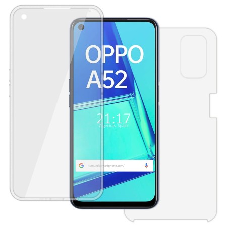 Funda Completa Transparente Pc + Tpu Full Body 360 para Oppo A52 / A72