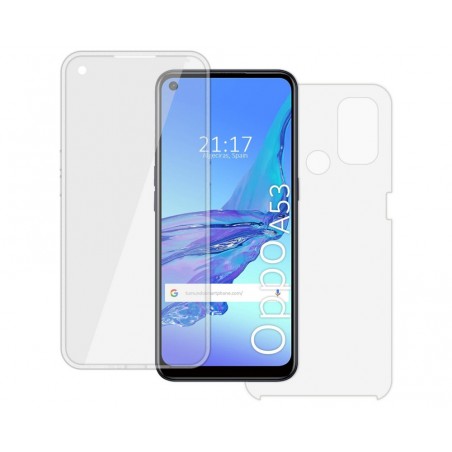 Funda Completa Transparente Pc + Tpu Full Body 360 para Oppo A53 / A53s