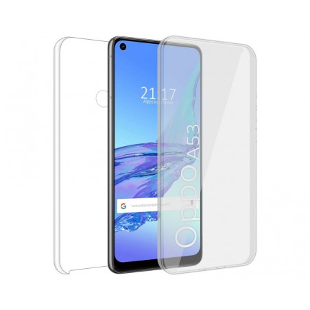 Funda Completa Transparente Pc + Tpu Full Body 360 para Oppo A53 / A53s