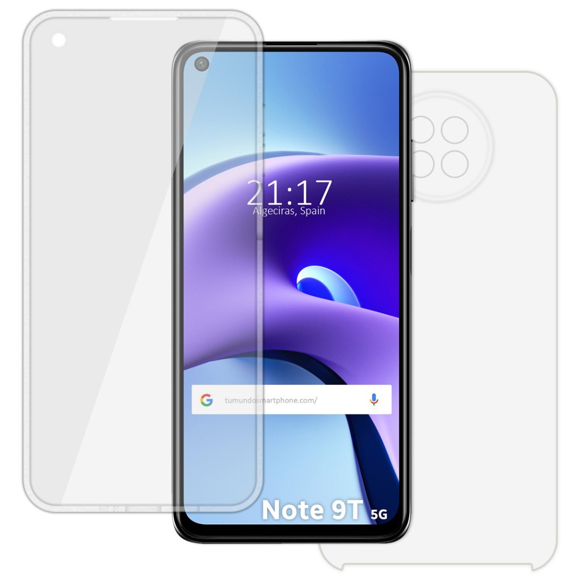 Funda Completa Transparente Pc + Tpu Full Body 360 para Xiaomi Redmi Note 9T 5G