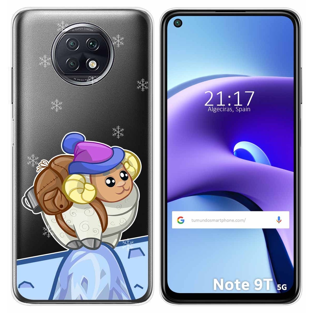 Funda Gel Transparente para Xiaomi Redmi Note 9T 5G diseño Cabra Dibujos