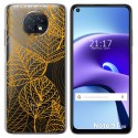 Funda Gel Transparente para Xiaomi Redmi Note 9T 5G diseño Hojas Dibujos