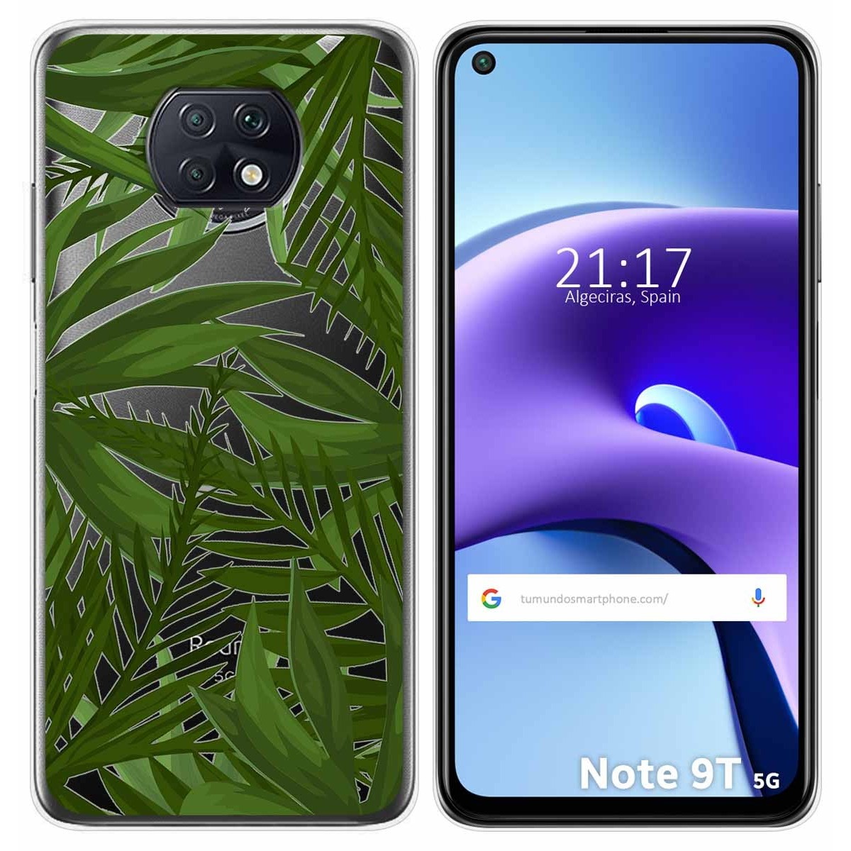 Funda Gel Transparente para Xiaomi Redmi Note 9T 5G diseño Jungla Dibujos