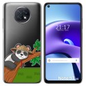 Funda Gel Transparente para Xiaomi Redmi Note 9T 5G diseño Panda Dibujos