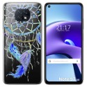 Funda Gel Transparente para Xiaomi Redmi Note 9T 5G diseño Plumas Dibujos