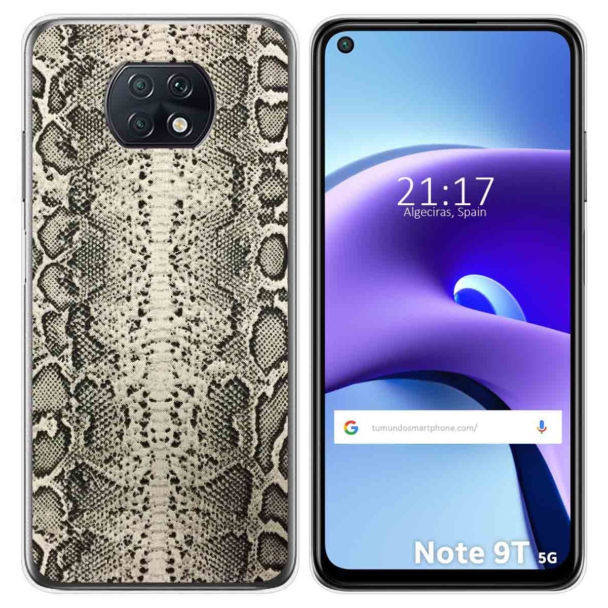 Funda Gel Tpu para Xiaomi Redmi Note 9T 5G diseño Animal 01 Dibujos