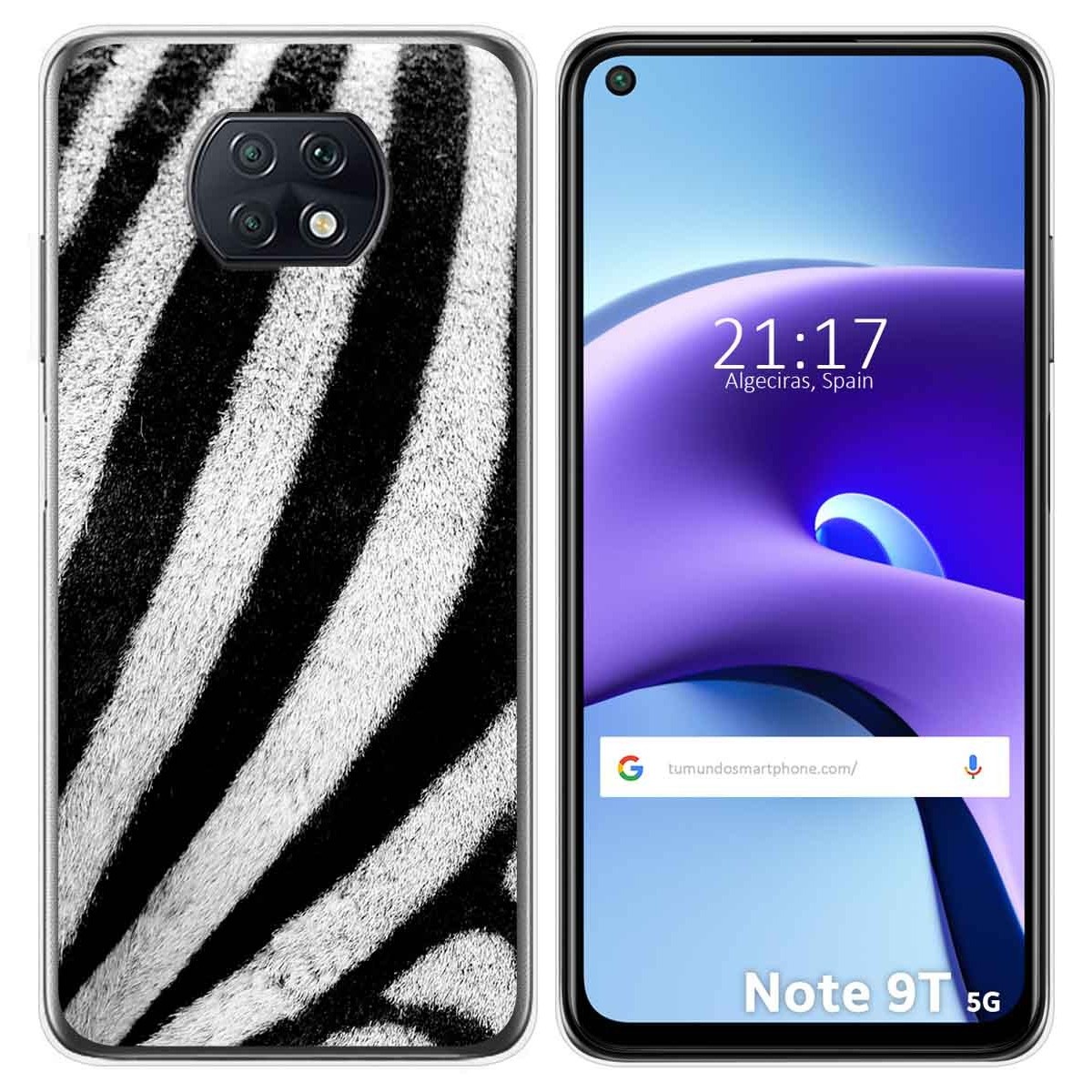 Funda Gel Tpu para Xiaomi Redmi Note 9T 5G diseño Animal 02 Dibujos