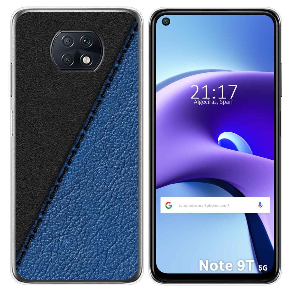 Funda Gel Tpu para Xiaomi Redmi Note 9T 5G diseño Cuero 02 Dibujos