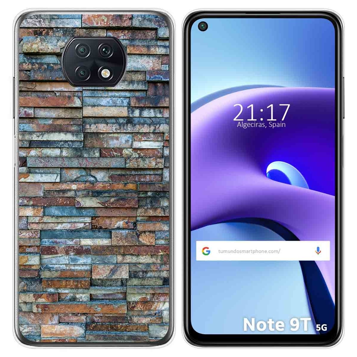 Funda Gel Tpu para Xiaomi Redmi Note 9T 5G diseño Ladrillo 05 Dibujos