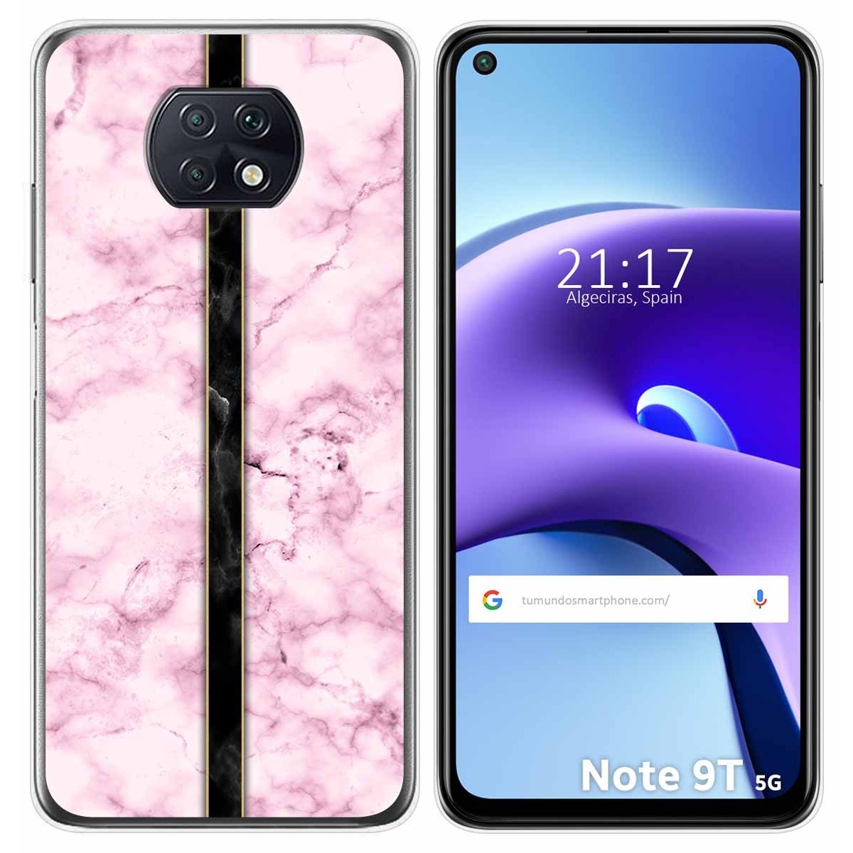 Funda Gel Tpu para Xiaomi Redmi Note 9T 5G diseño Mármol 04 Dibujos