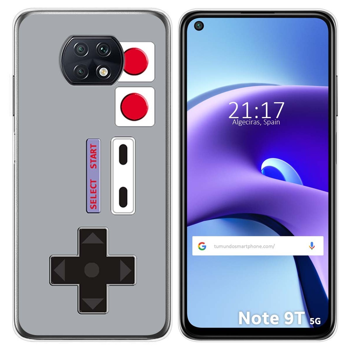 Funda Gel Tpu para Xiaomi Redmi Note 9T 5G diseño Consola Dibujos