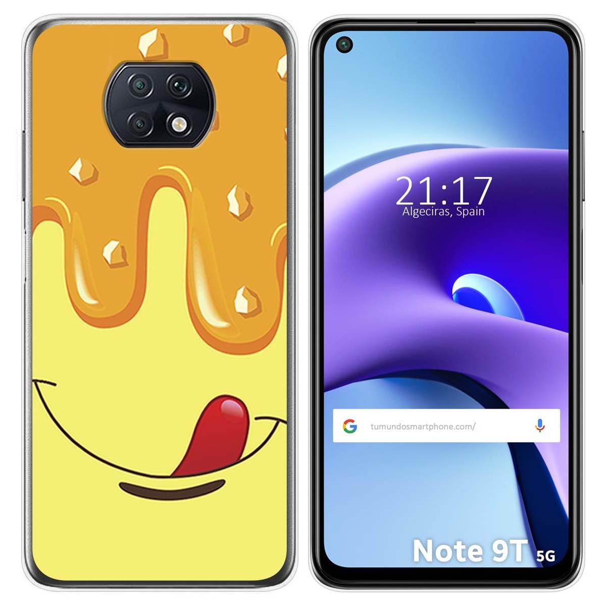 Funda Gel Tpu para Xiaomi Redmi Note 9T 5G diseño Helado Vainilla Dibujos