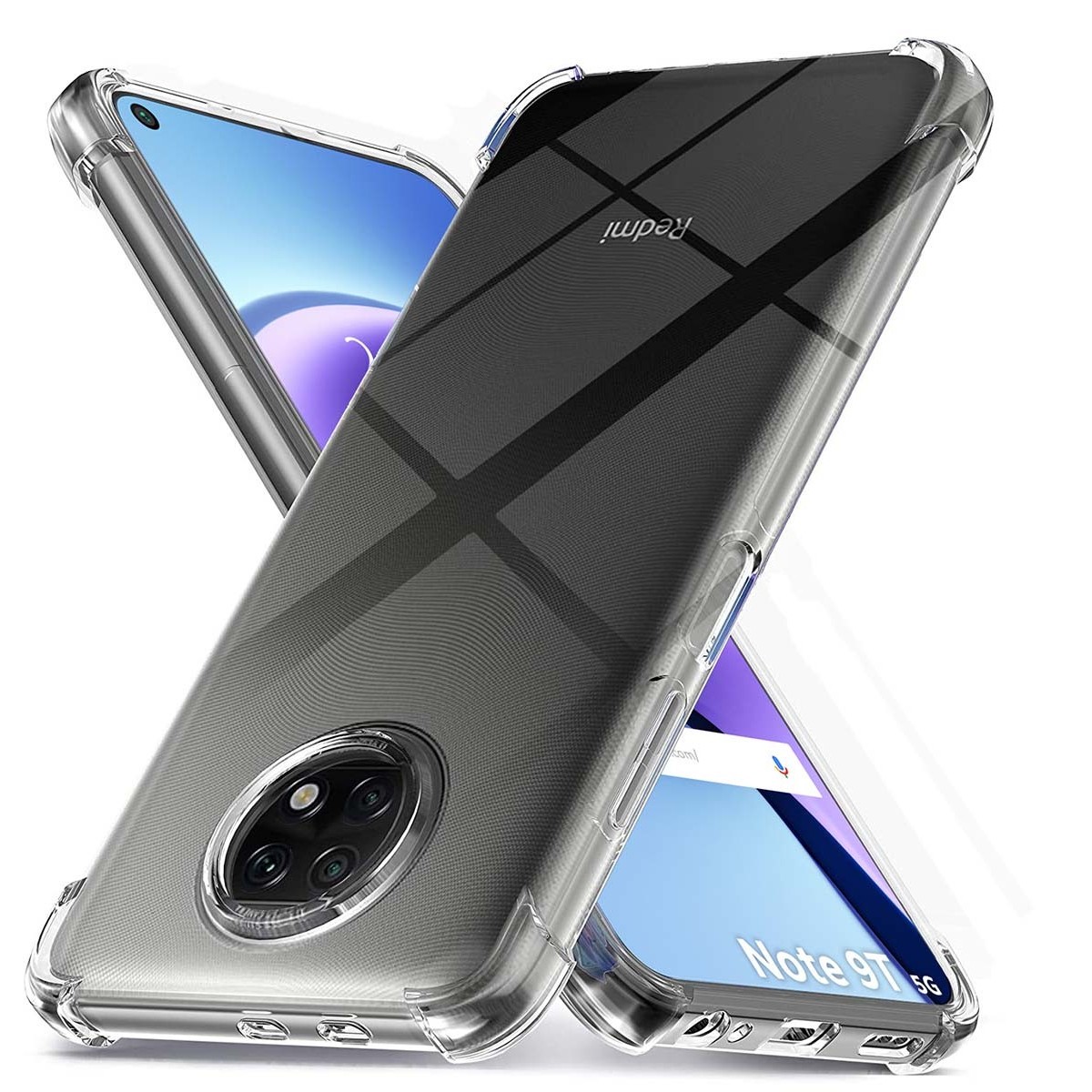 Funda Gel Tpu Anti-Shock Transparente para Xiaomi Redmi Note 9T 5G