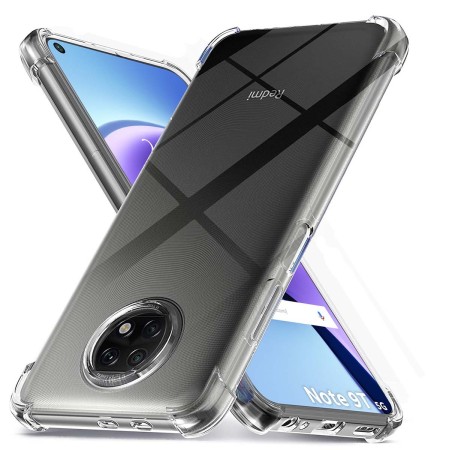 Funda Gel Tpu Anti-Shock Transparente para Xiaomi Redmi Note 9T 5G