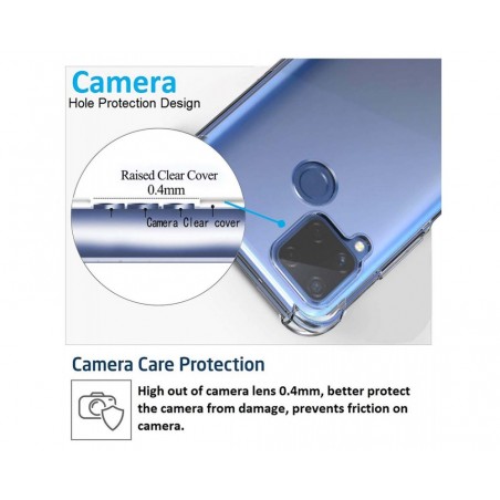 Funda Gel Tpu Anti-Shock Transparente para Realme 7i / Narzo 30A