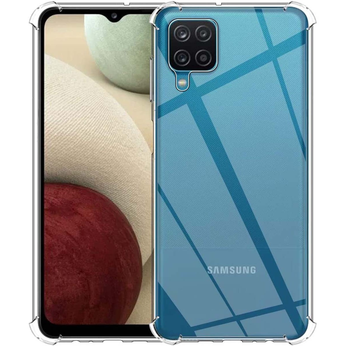 Funda Gel Tpu Anti-Shock Transparente para Samsung Galaxy A12 / M12