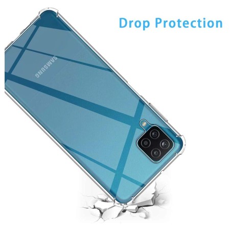 Funda Gel Tpu Anti-Shock Transparente para Samsung Galaxy A12 / M12