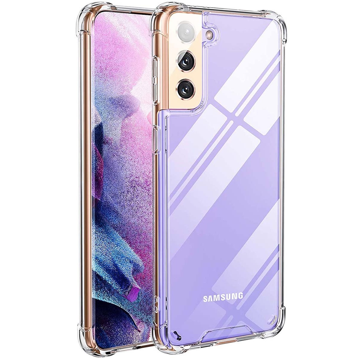 Funda Gel Tpu Anti-Shock Transparente para Samsung Galaxy S21 5G