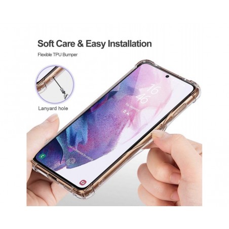 Funda Gel Tpu Anti-Shock Transparente para Samsung Galaxy S21 5G