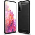 Funda Gel Tpu Tipo Carbon Negra para Samsung Galaxy S21+ Plus 5G