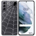 Funda Gel Transparente para Samsung Galaxy S21 5G diseño Araña Dibujos