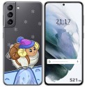 Funda Gel Transparente para Samsung Galaxy S21 5G diseño Cabra Dibujos