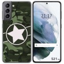 Funda Gel Tpu para Samsung Galaxy S21 5G diseño Camuflaje 01 Dibujos