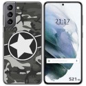Funda Gel Tpu para Samsung Galaxy S21 5G diseño Camuflaje 02 Dibujos
