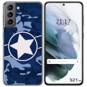 Funda Gel Tpu para Samsung Galaxy S21 5G diseño Camuflaje 03 Dibujos