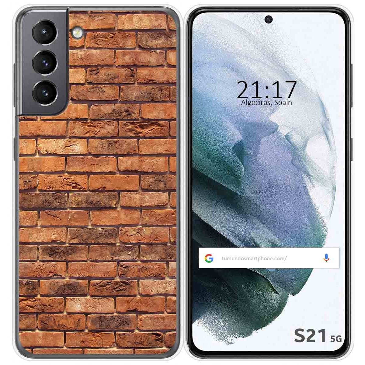 Funda Gel Tpu para Samsung Galaxy S21 5G diseño Ladrillo 04 Dibujos