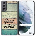 Funda Gel Tpu para Samsung Galaxy S21 5G diseño Madera 01 Dibujos
