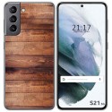 Funda Gel Tpu para Samsung Galaxy S21 5G diseño Madera 02 Dibujos