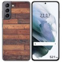 Funda Gel Tpu para Samsung Galaxy S21 5G diseño Madera 03 Dibujos