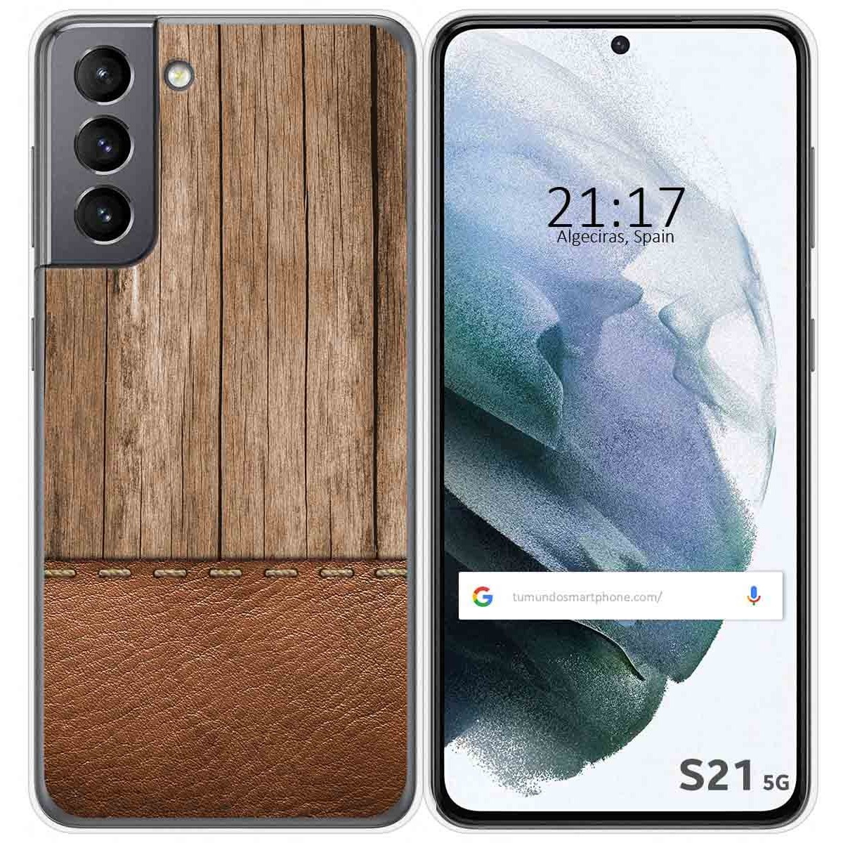Funda Gel Tpu para Samsung Galaxy S21 5G diseño Madera 09 Dibujos