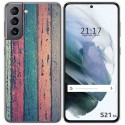 Funda Gel Tpu para Samsung Galaxy S21 5G diseño Madera 10 Dibujos