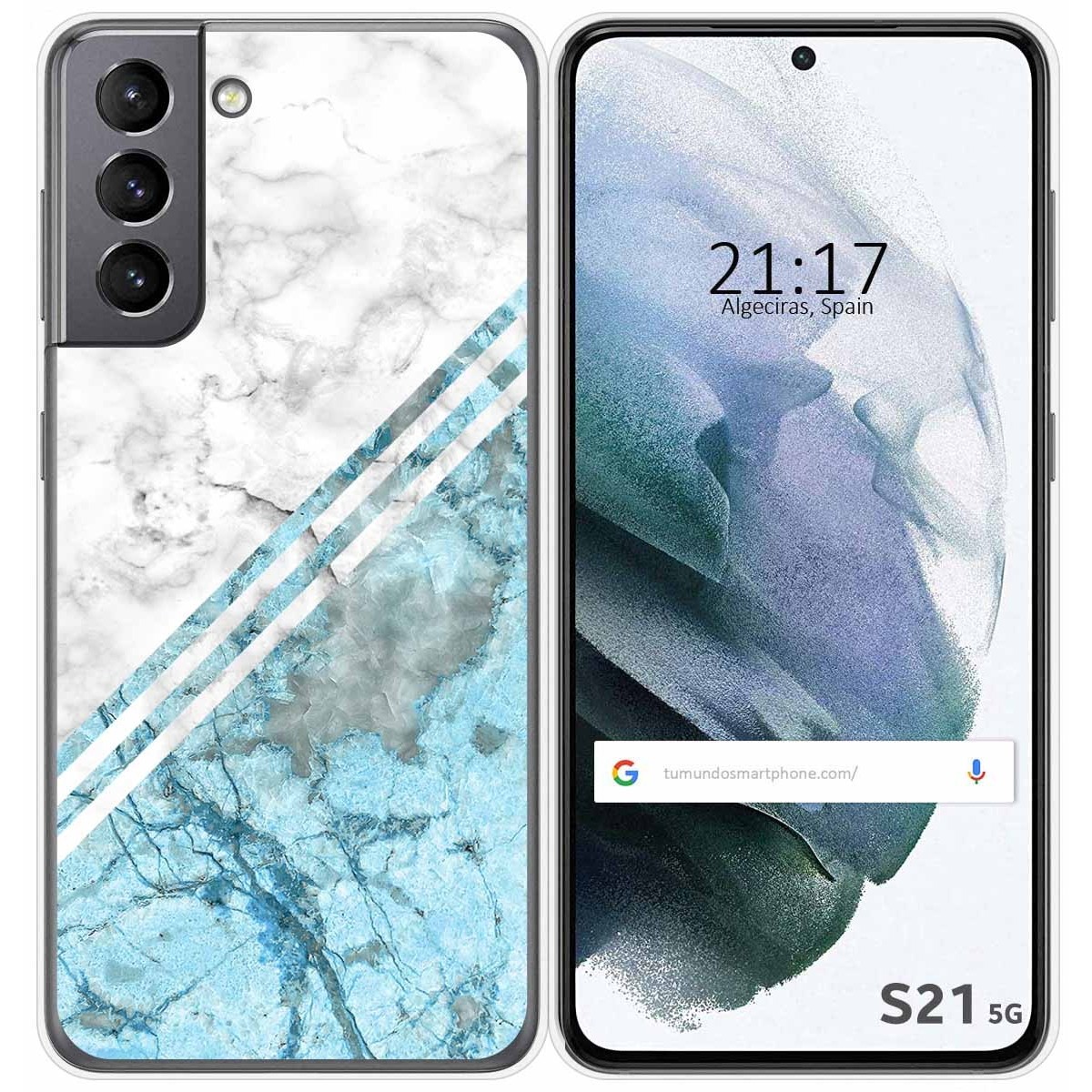 Funda Gel Tpu para Samsung Galaxy S21 5G diseño Mármol 02 Dibujos