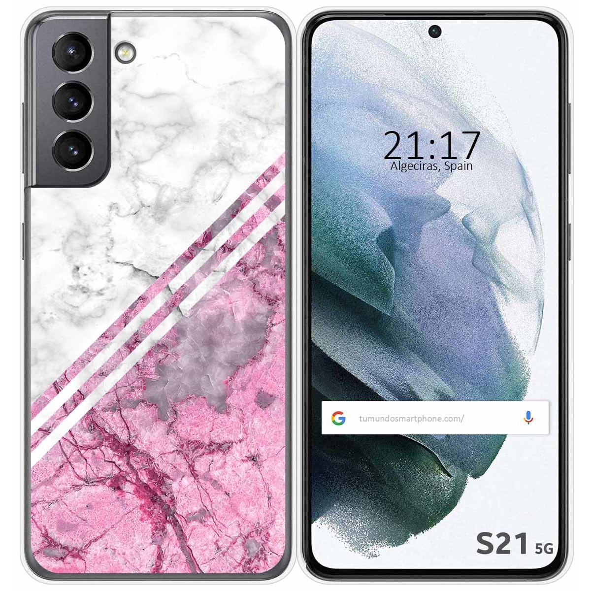 Funda Gel Tpu para Samsung Galaxy S21 5G diseño Mármol 03 Dibujos