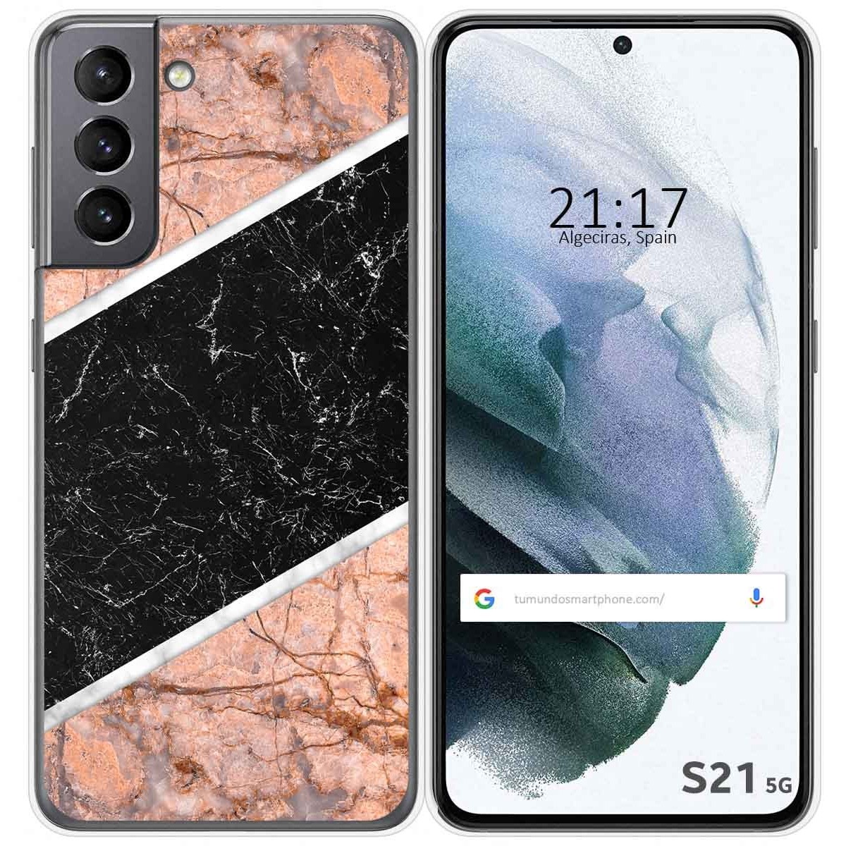 Funda Gel Tpu para Samsung Galaxy S21 5G diseño Mármol 07 Dibujos