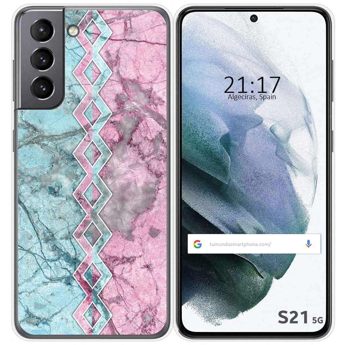 Funda Gel Tpu para Samsung Galaxy S21 5G diseño Mármol 08 Dibujos