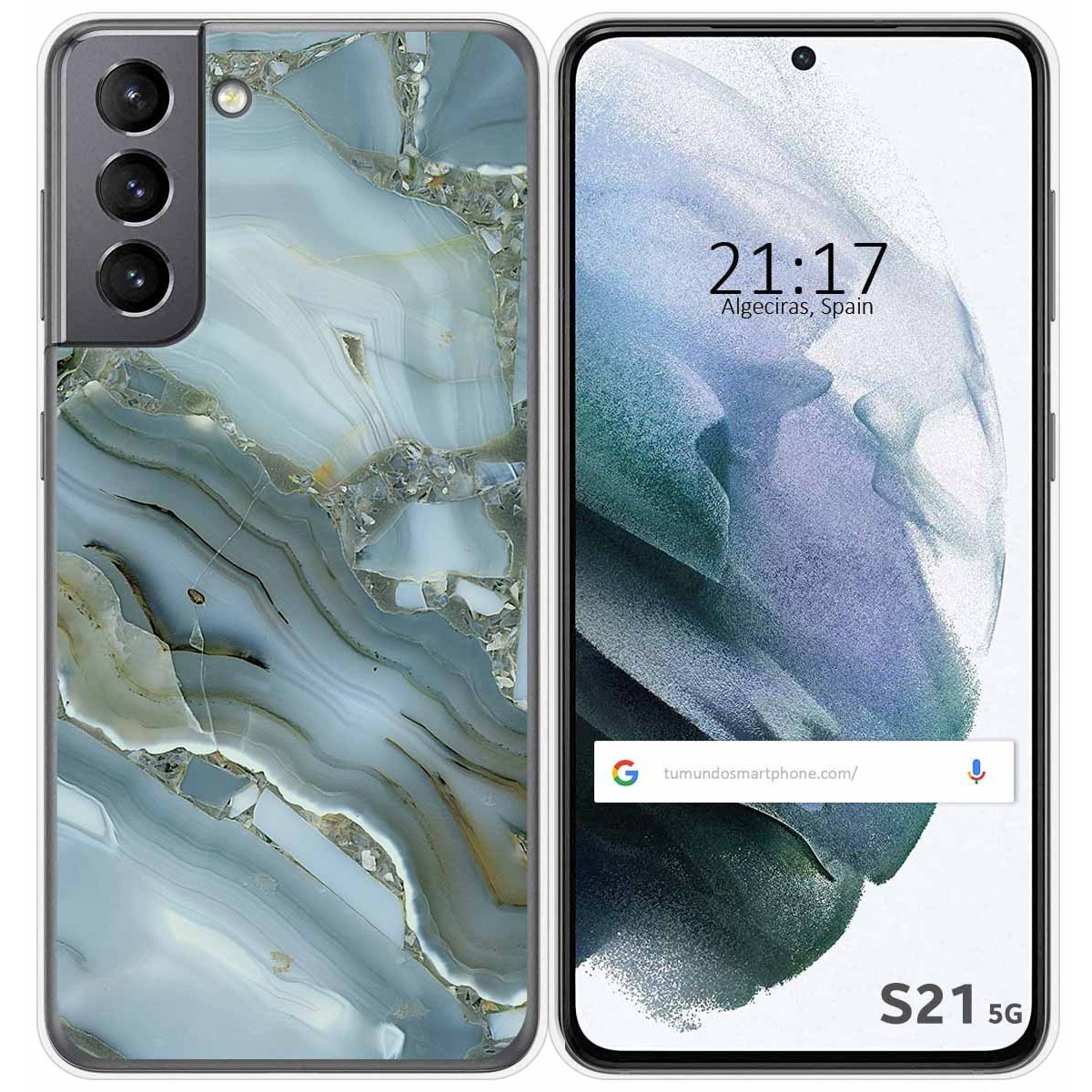 Funda Gel Tpu para Samsung Galaxy S21 5G diseño Mármol 09 Dibujos