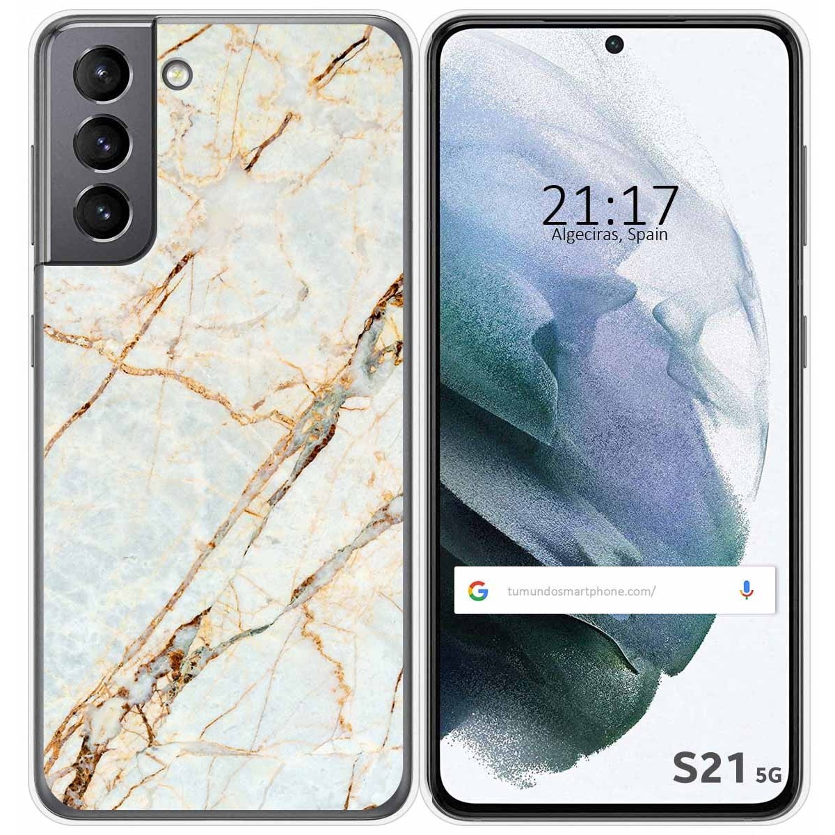 Funda Gel Tpu para Samsung Galaxy S21 5G diseño Mármol 13 Dibujos