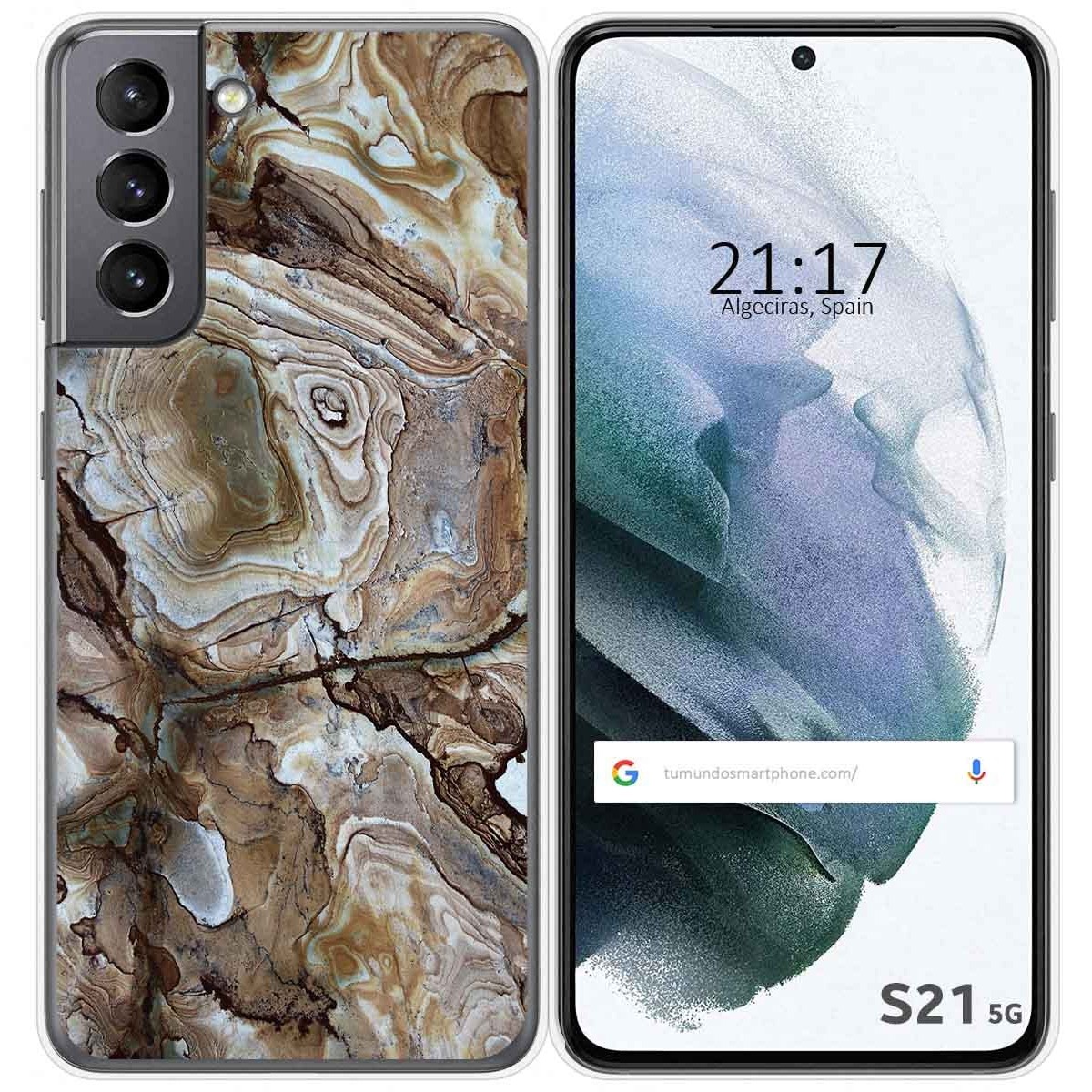 Funda Gel Tpu para Samsung Galaxy S21 5G diseño Mármol 14 Dibujos