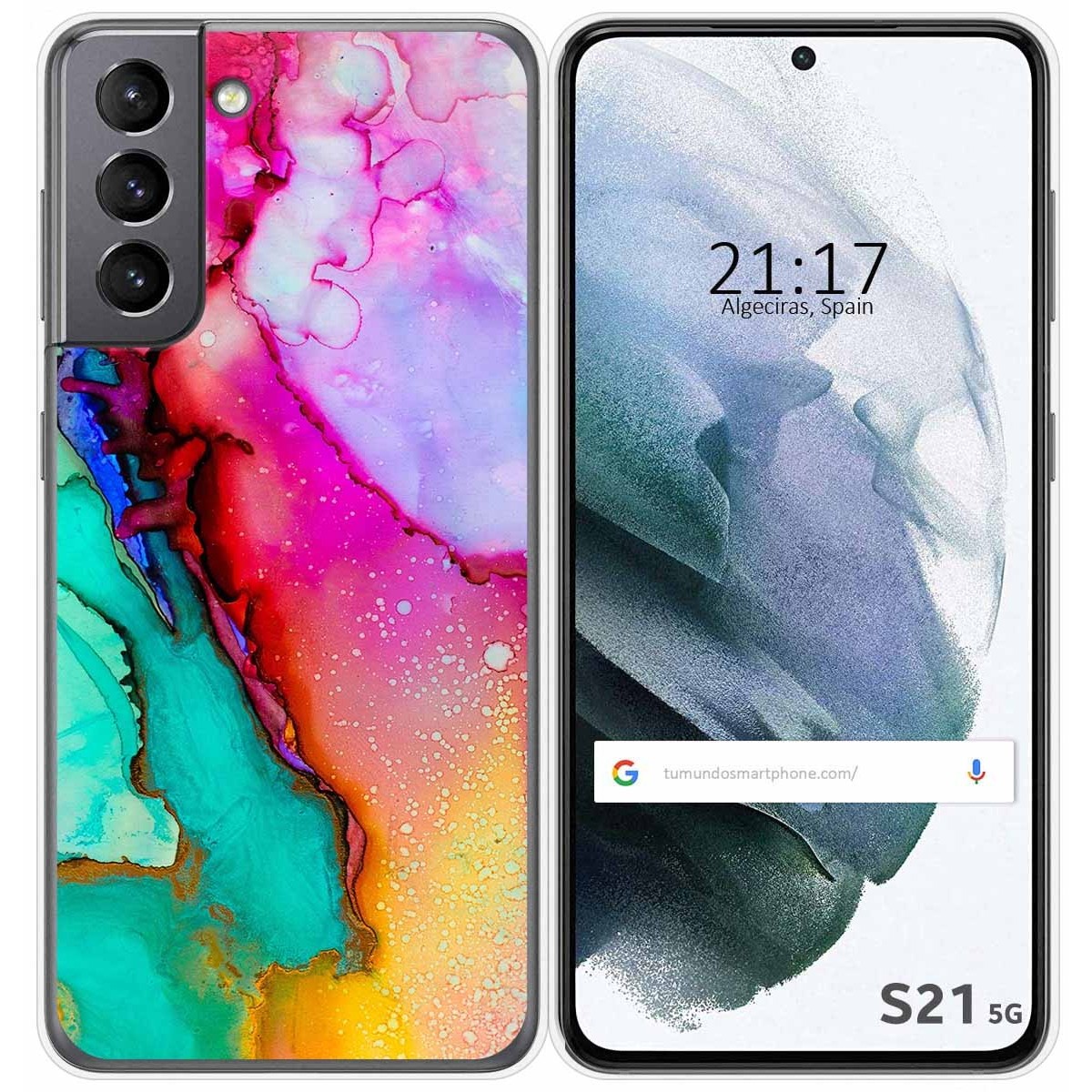 Funda Gel Tpu para Samsung Galaxy S21 5G diseño Mármol 15 Dibujos