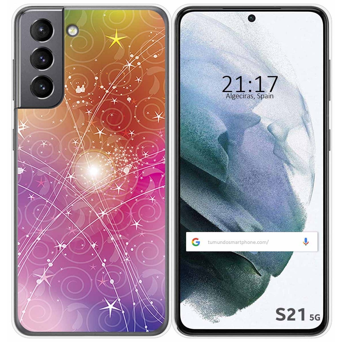 Funda Gel Tpu para Samsung Galaxy S21 5G diseño Abstracto Dibujos