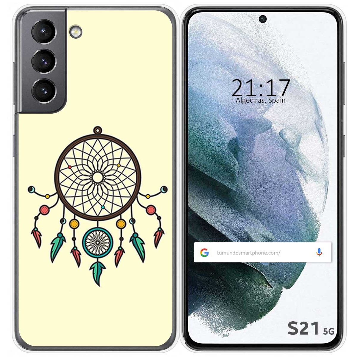 Funda Gel Tpu para Samsung Galaxy S21 5G diseño Atrapasueños Dibujos