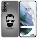 Funda Gel Tpu para Samsung Galaxy S21 5G diseño Barba Dibujos